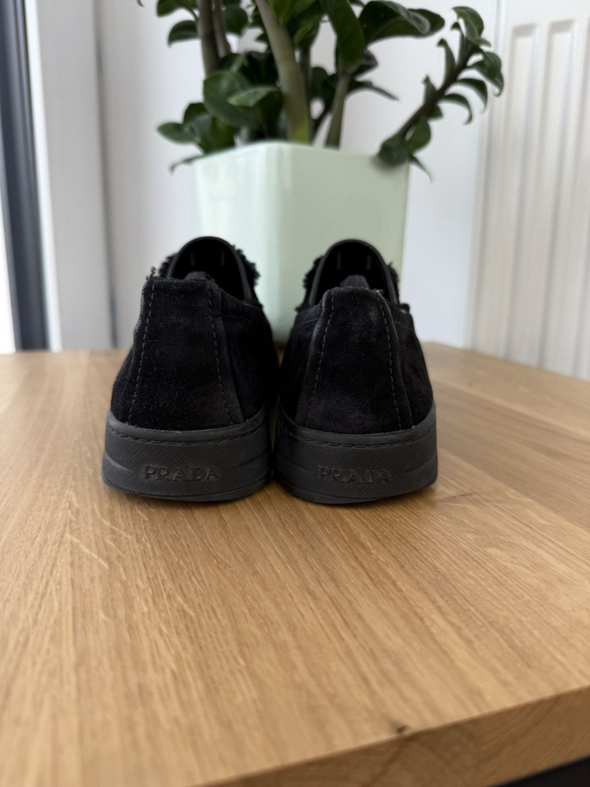 Prada × Vintage Prada Vintage Women’s Black Luxury Leather Shoes Sneakers Size US 6 / IT 36 - 6 Thumbnail