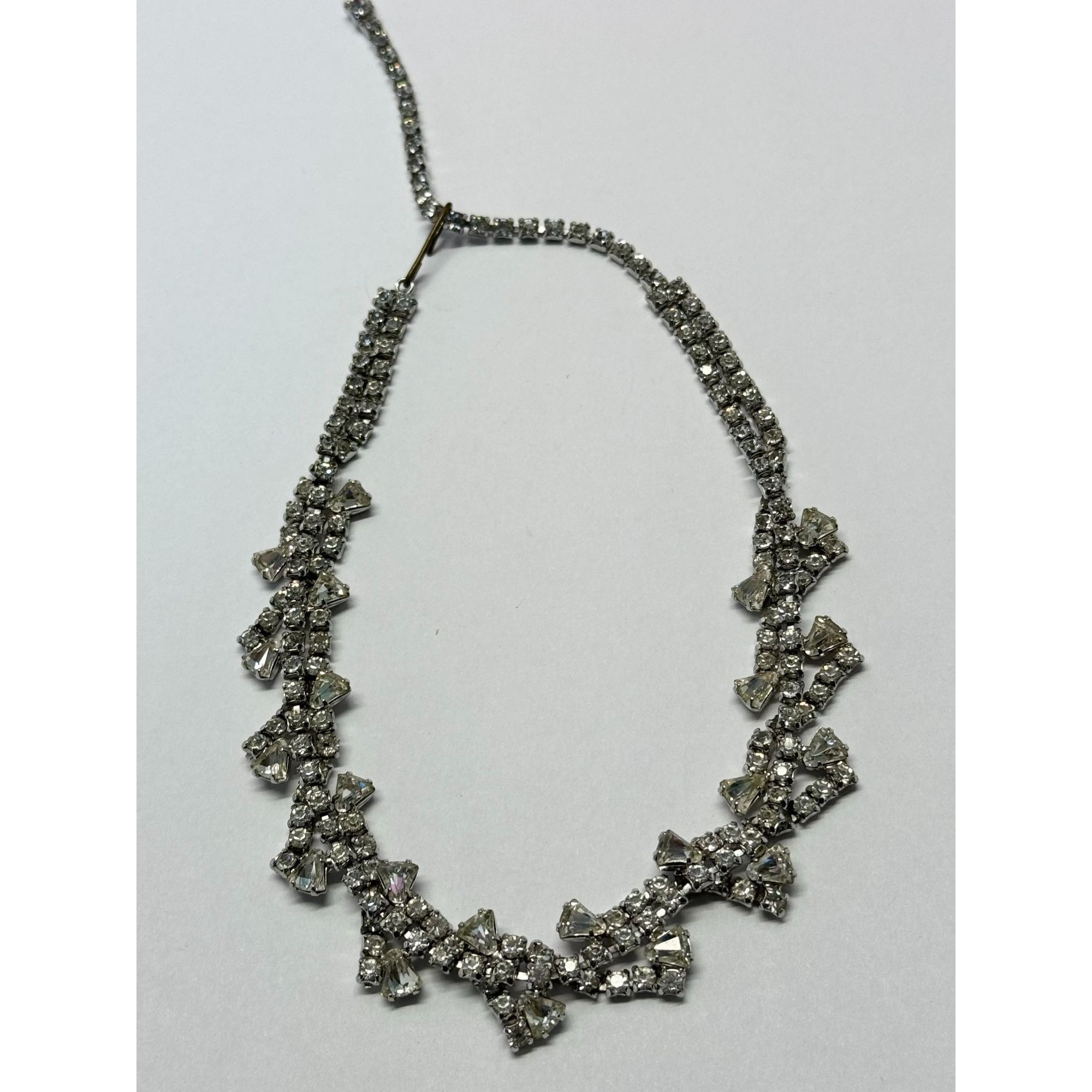 Vintage Vintage twisted rhinestone collar necklace Size ONE SIZE - 4 Thumbnail