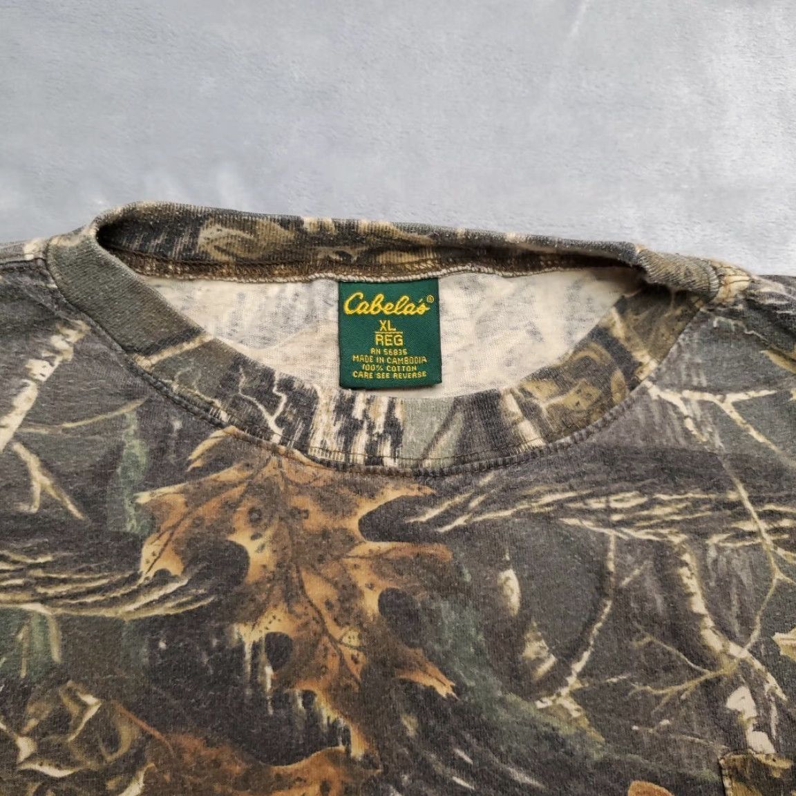 Vintage Vintage Cabelas Camouflage Shirt Mens XL Green Long Sleeve Camouflage Seclusion 3D Y2K Crew Neck Cotton Jersey Outdoor 2000s Mens Size US XL / EU 56 / 4 - 4 Thumbnail