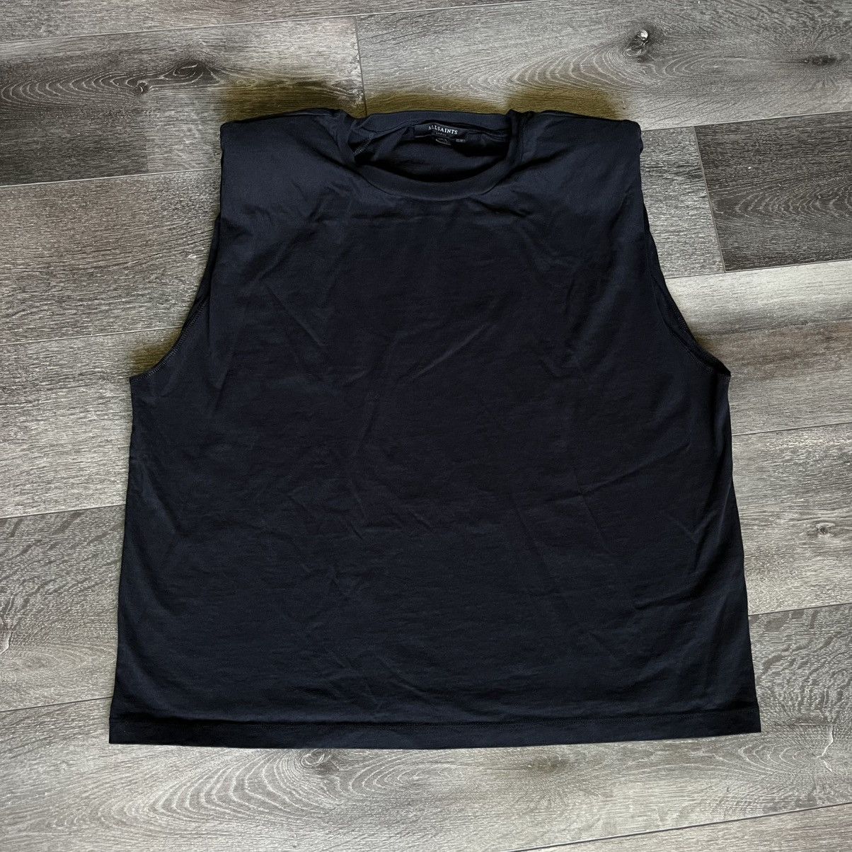 Allsaints All Saints Coni Tank Top Sleeveless Black Black Shirt Size L / US 10 / IT 46 - 1 Thumbnail
