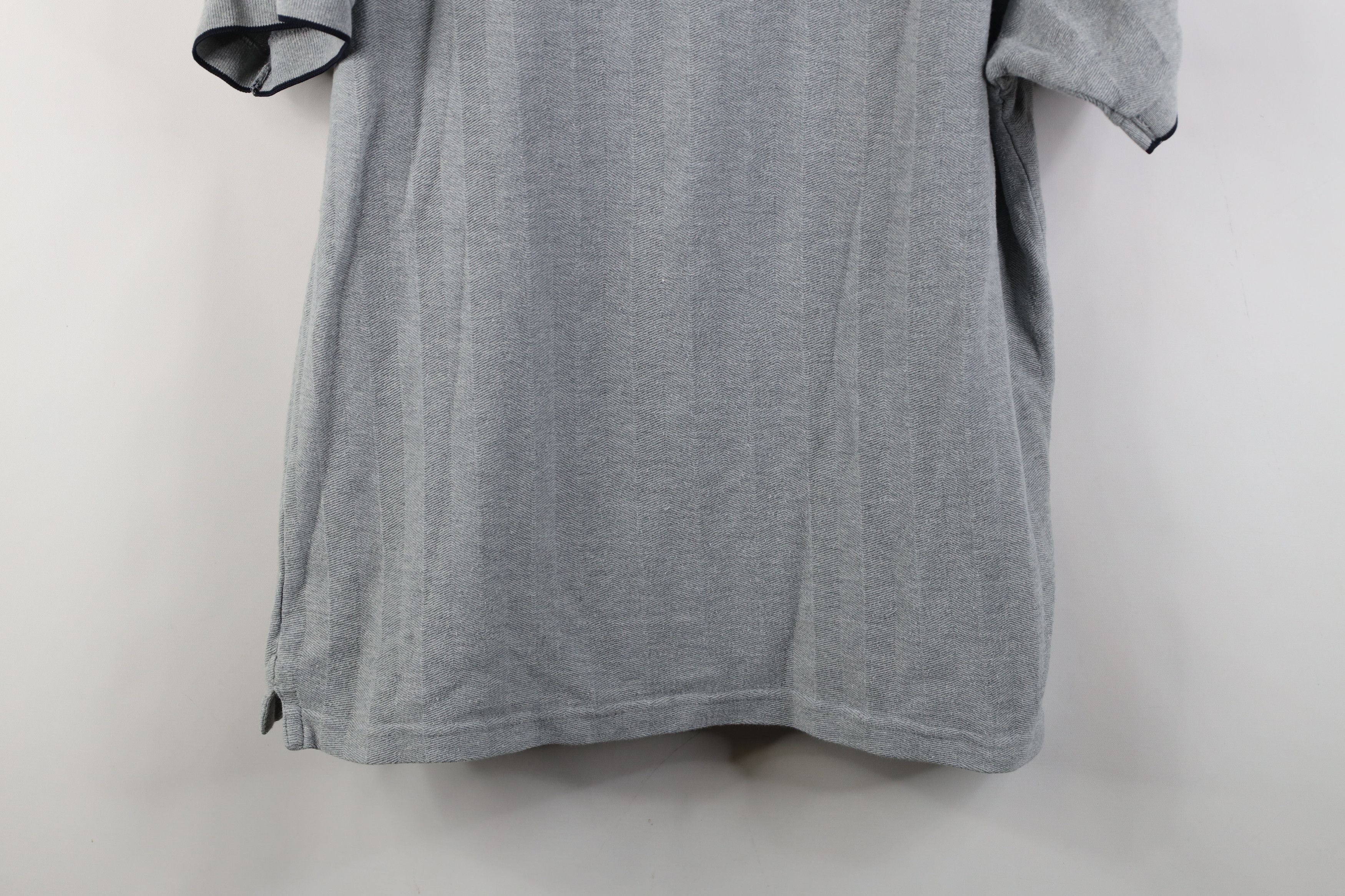 Ralph Lauren Vintage 90s Chaps Ralph Lauren Crest Knit Golf Polo Gray Size US L / EU 52-54 / 3 - 14 Thumbnail