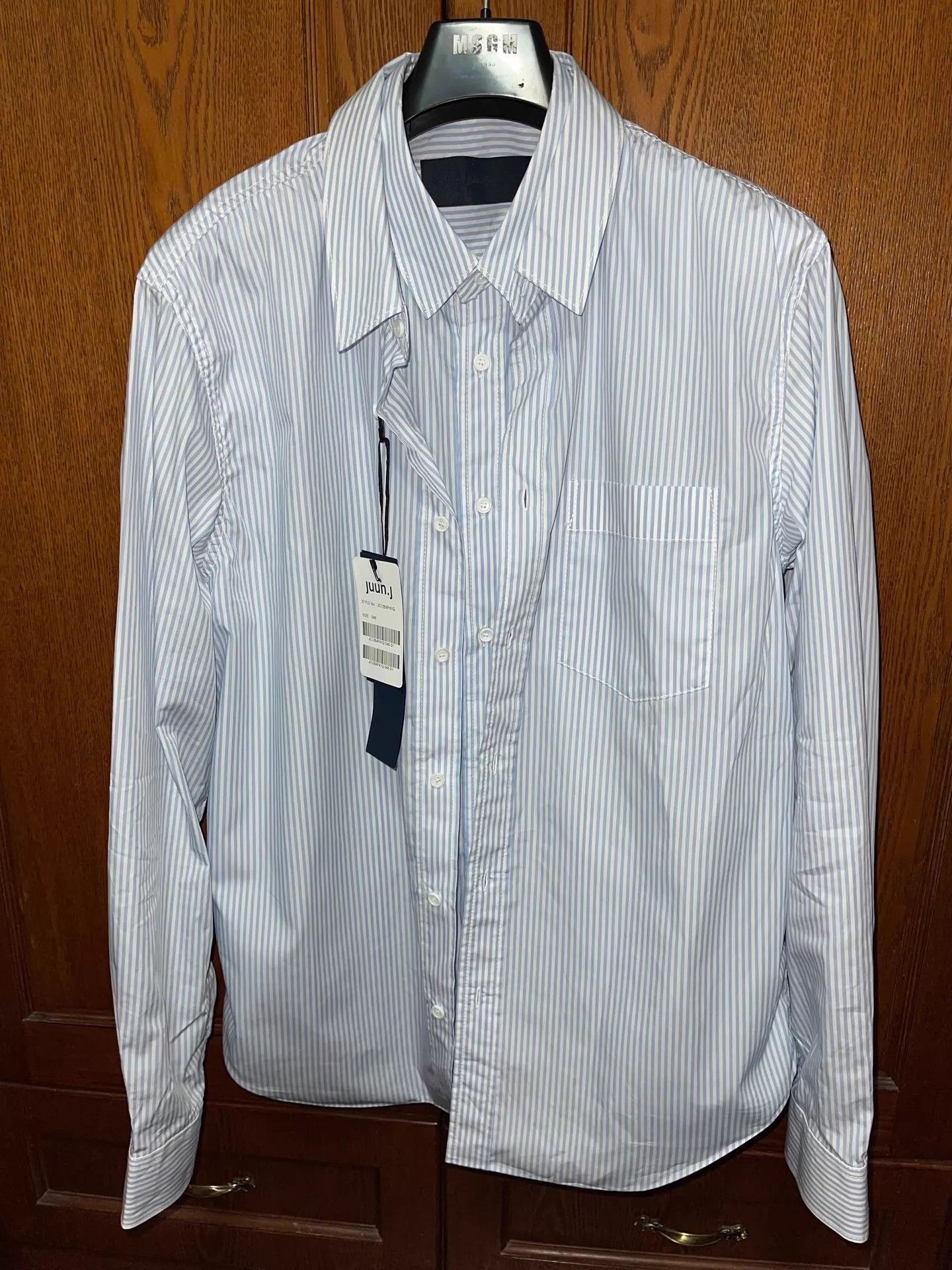 Juun.J Juun.J Two-in-One Striped Oversized Shirt 46 Size US S / EU 44-46 / 1 - 3 Thumbnail