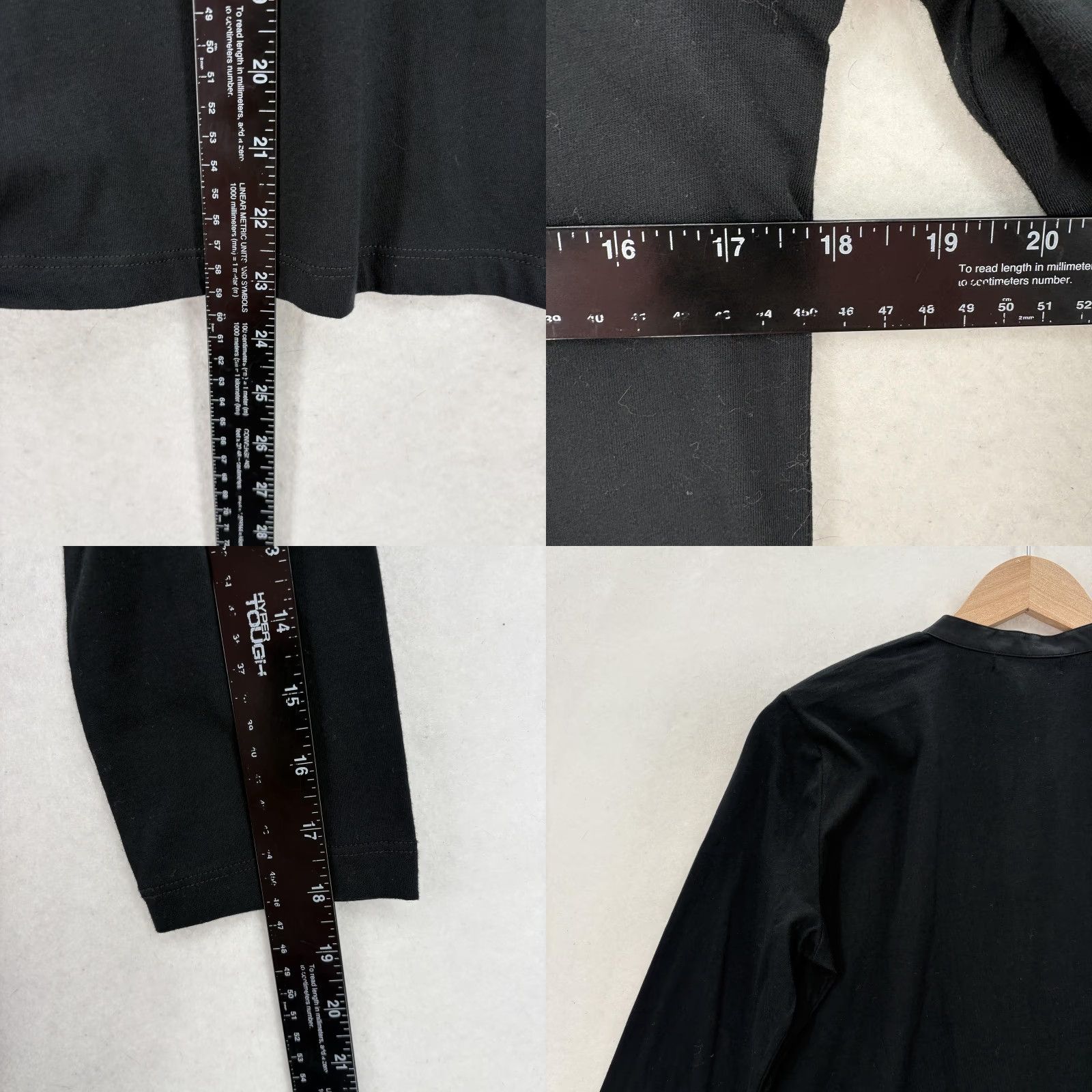 Chaps Chaps Shirt Womens M Black Pleated Bib Henley Long Sleeve Jersey Top NWT Size M / US 6-8 / IT 42-44 - 8 Thumbnail