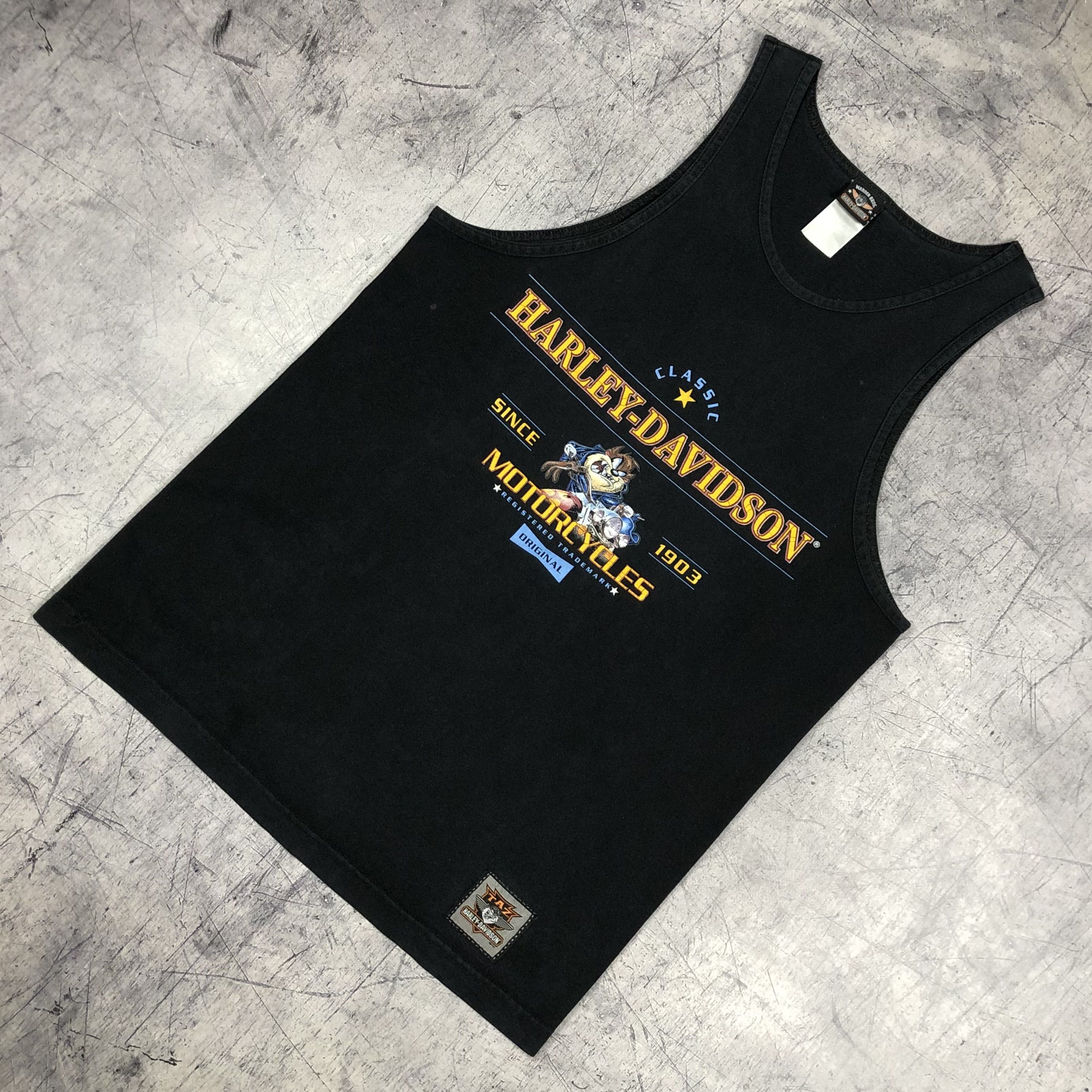 Harley Davidson 2000 Harley Davidson Warner Bros Taz Tank Top Size US M / EU 48-50 / 2 - 3 Thumbnail