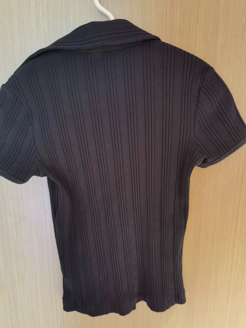 Helmut Lang HELMUT LANG Black knit short sleeves Size S / US 4 / IT 40 - 3 Thumbnail