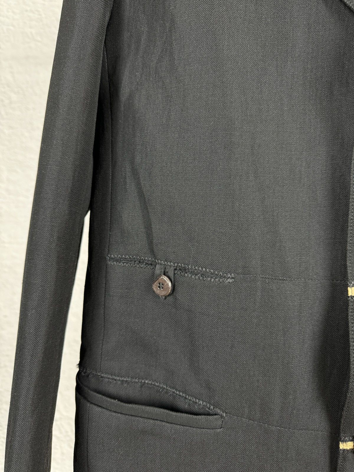 Marithe + Francois Girbaud Marithe Francois Girbaud black ramie wool avant garde blazer Size 42R - 7 Thumbnail