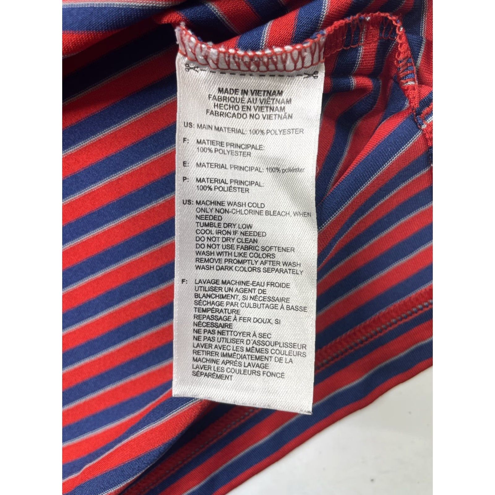 Adidas Adidas Polo Shirt Mens Golf Striped Short Sleeve Medium M Multicolor Country Theme Adidas Golf Polo Shirt Mens Size US M / EU 48-50 / 2 - 4 Thumbnail