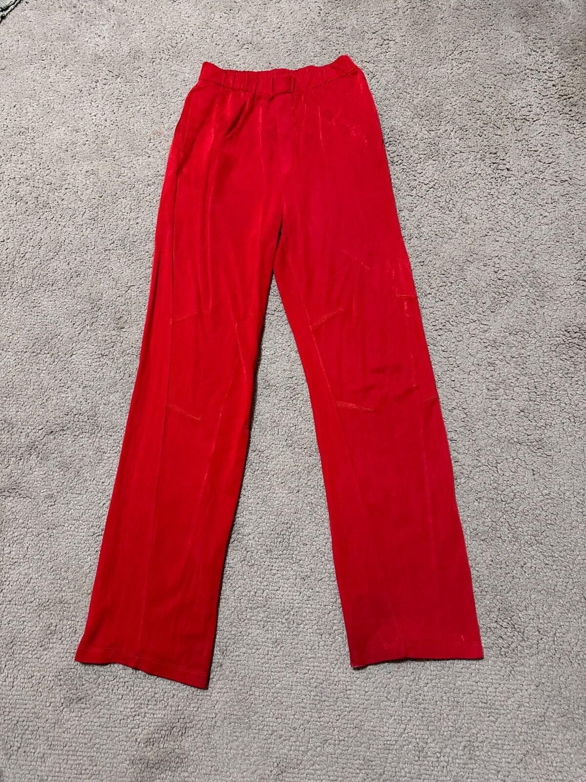 Maison Margiela Maison Margiela MM6 Red Pant Sz S Size 25" / US 0 / IT 36 - 1 Thumbnail