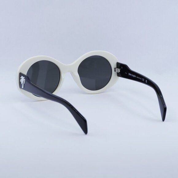 Palm Angels Palm Angels PERI027S DOYLE 0107 Sunglasses Black Oval Size ONE SIZE - 4 Thumbnail