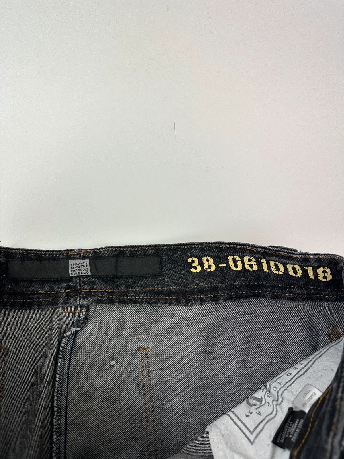 Marithe + Francois Girbaud Marithé + François Black & Blue Baggy Velcro Denim Pants Size US 36 / EU 52 - 9 Thumbnail