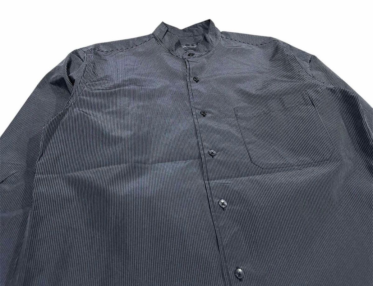 Kansai Yamamoto 🔥Vintage Kansai Yamamoto Black Striped Band Collar Shirt Size US M / EU 48-50 / 2 - 4 Thumbnail