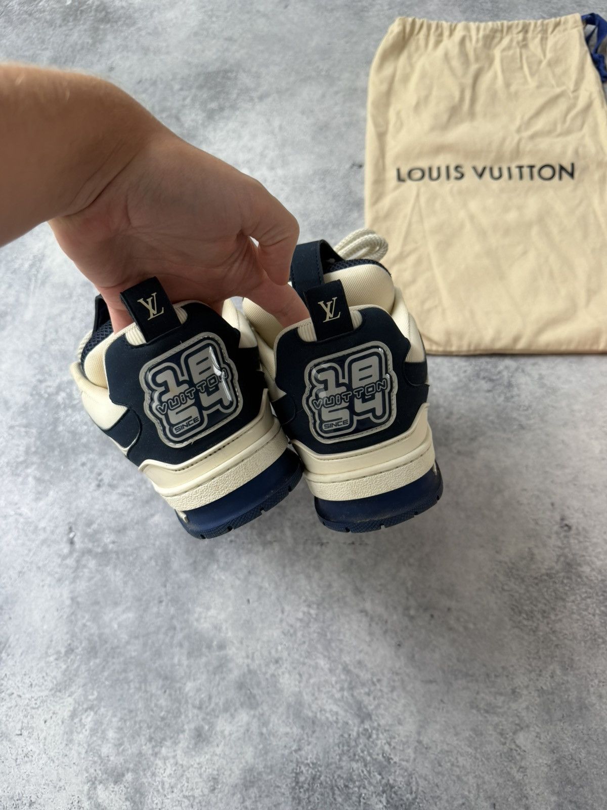 Louis Vuitton Louis Vuitton marine blue skate trainers Size US 7 / EU 40 - 5 Thumbnail