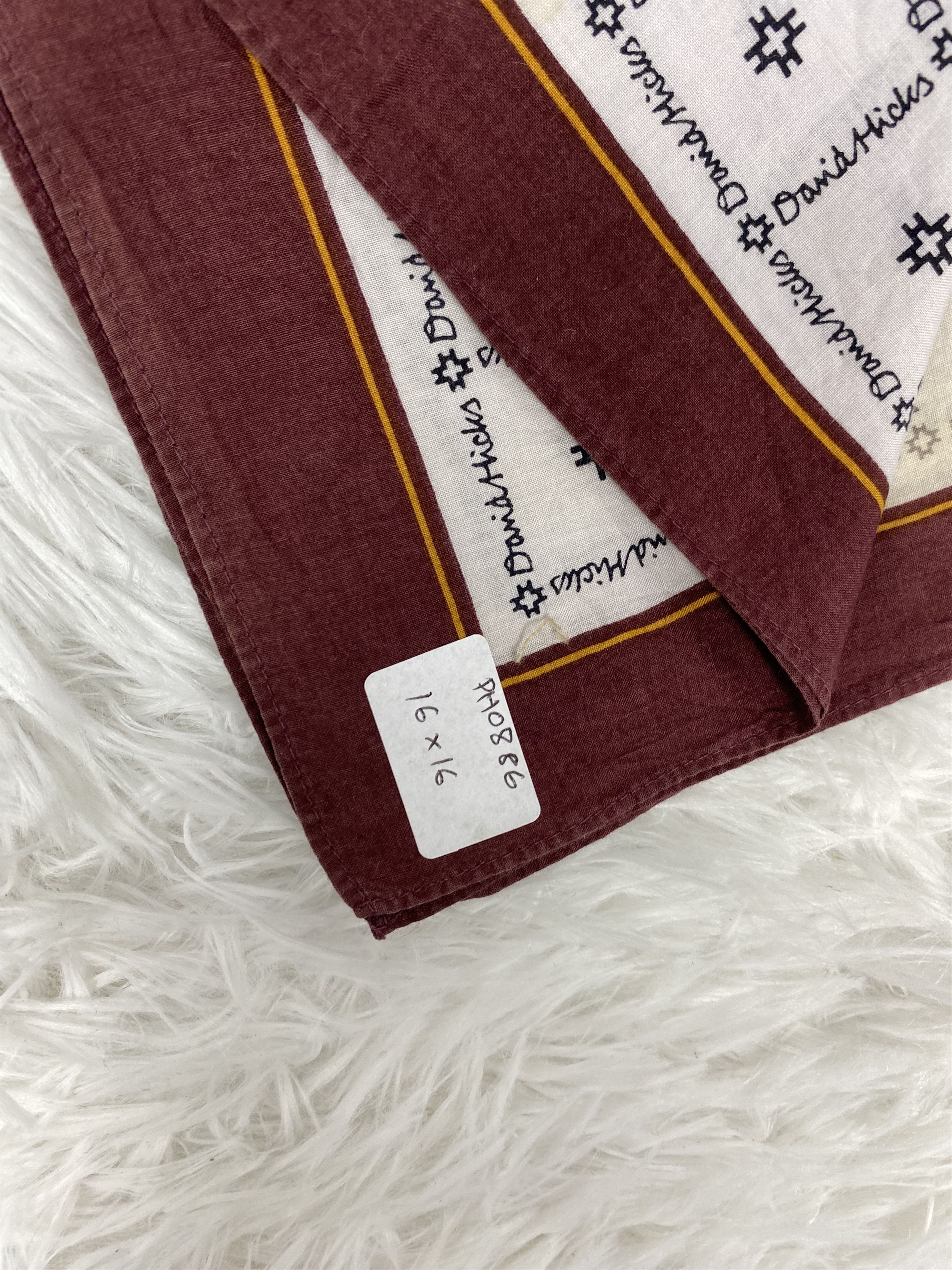 Designer × Vintage Vintage Damia Hicks Handkerchief Neckerchief PH0886 Size ONE SIZE - 2 Thumbnail