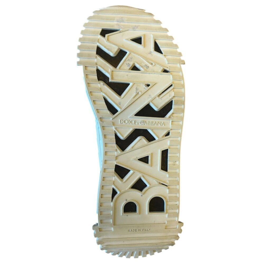 Dolce & Gabbana Dolce & Gabbana White Black Low Top NS1 Sneakers Shoes Size US 7 / IT 37 - 8 Thumbnail