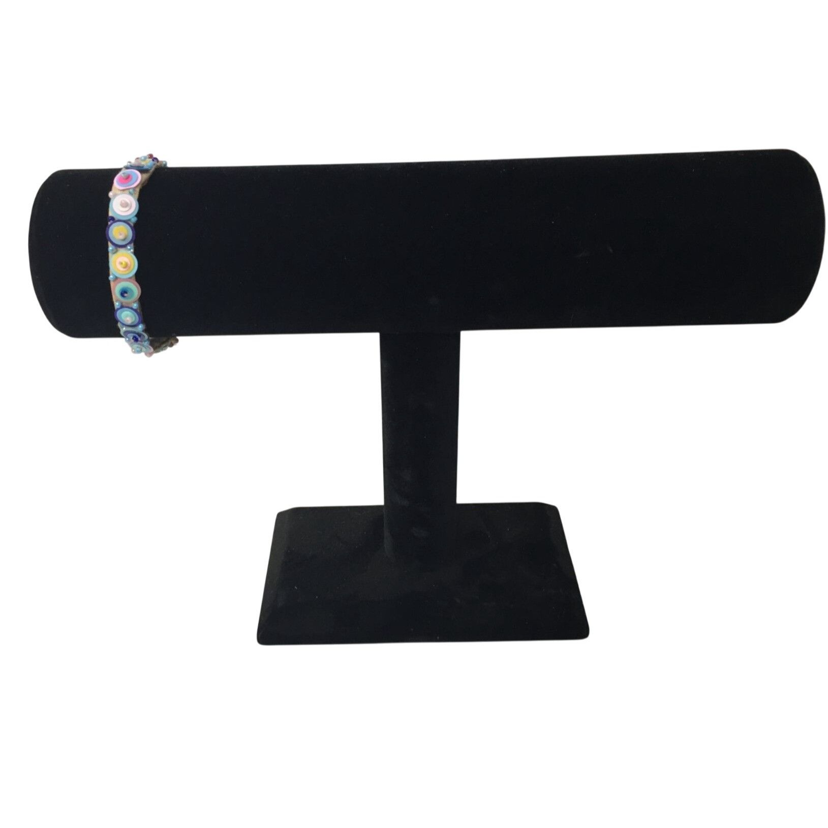 Other Colorful Velveteen Bracelet with Sequins and Glass Size ONE SIZE - 1 Thumbnail