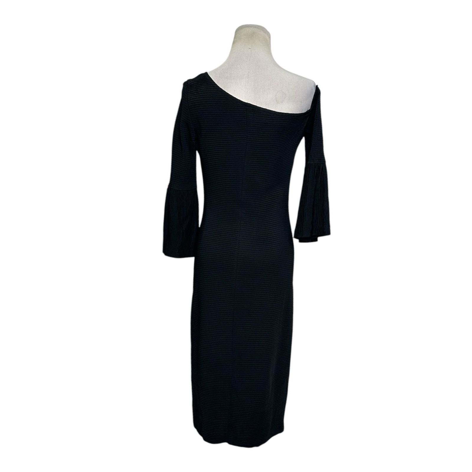 Trina Turk Trina Turk black 3/4 sleeves sheath midi dress size 6 Size M / US 6-8 / IT 42-44 - 14 Thumbnail