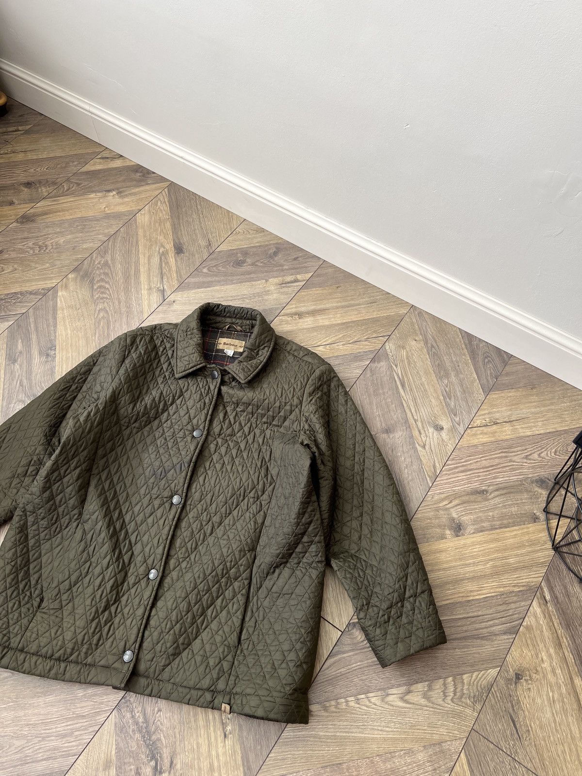 Barbour × Vintage Barbour Vintage Womens Tailored Quilted Jacket Size M / US 6-8 / IT 42-44 - 6 Thumbnail