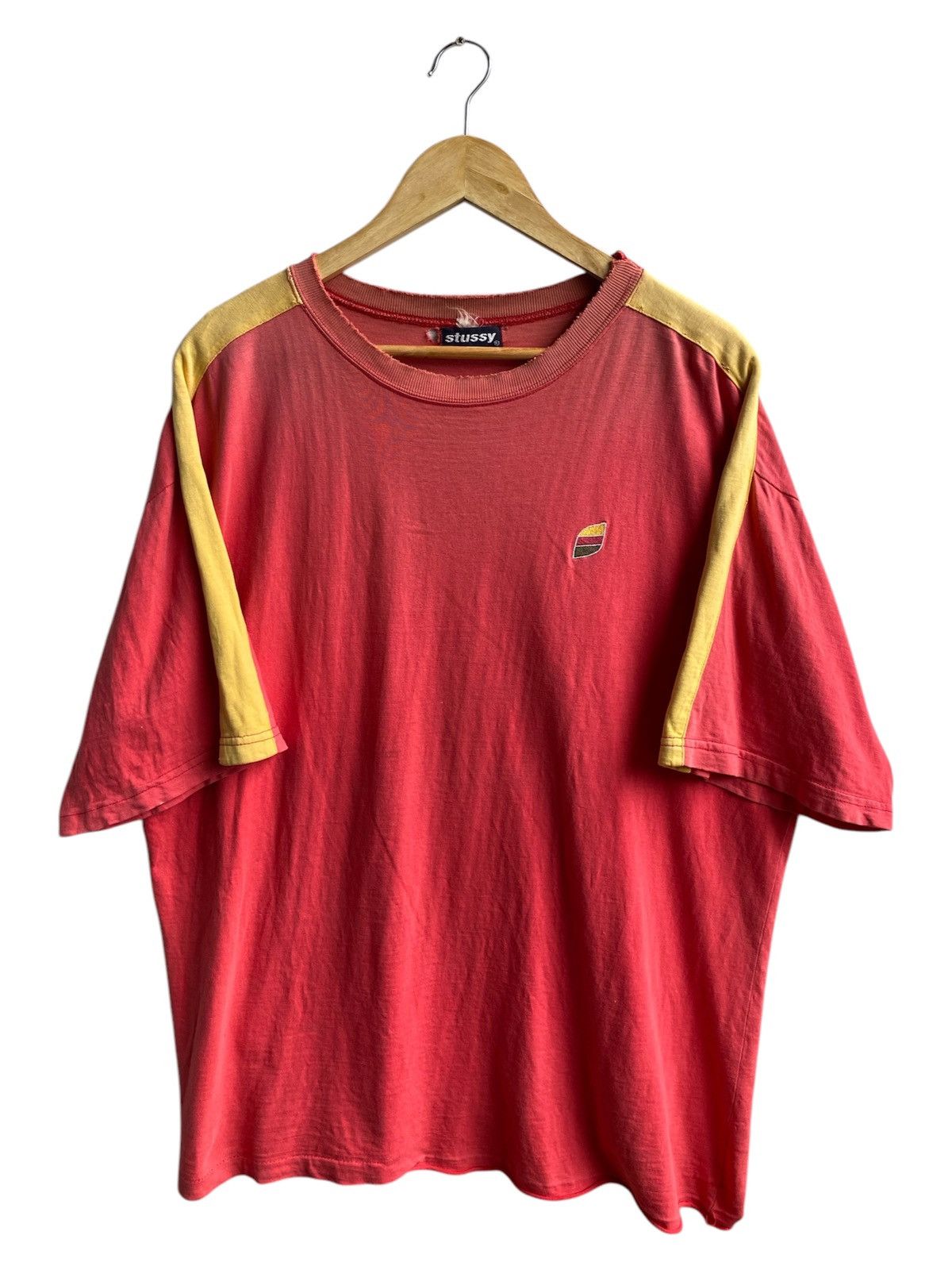 Stussy × Vintage Vintage Distressed Stussy tee Size US XL / EU 56 / 4 - 2 Thumbnail