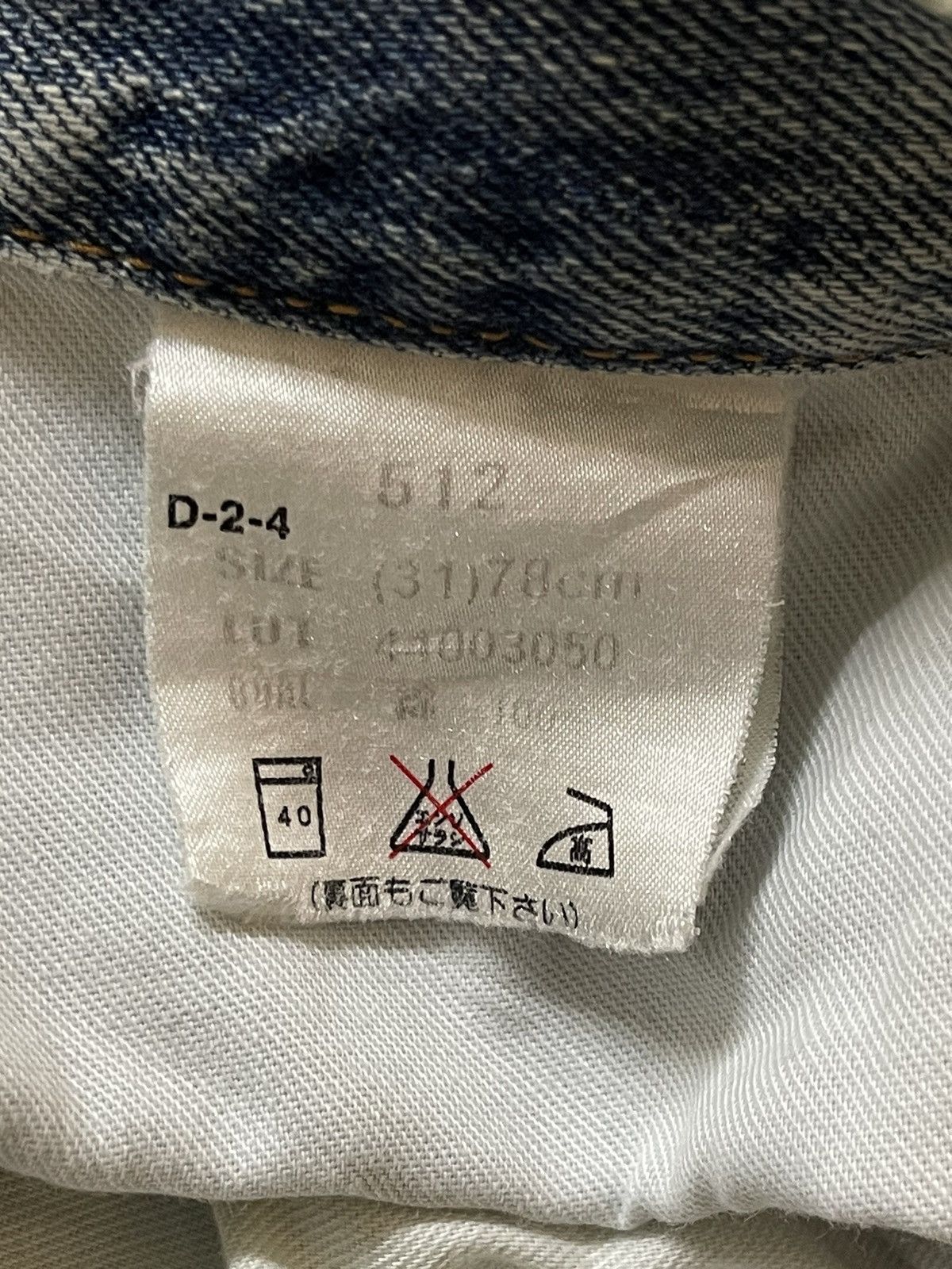KMRii Vintage Japanese Brand Blue Faded Wash Distress Baggy Jeans Size US 31 - 9 Thumbnail