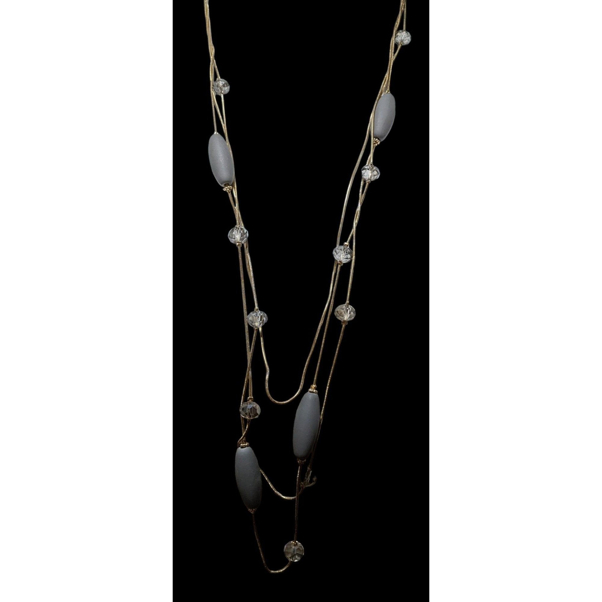 Other Elegant Silicone Gold Glam Beaded Neckalce Size ONE SIZE - 3 Thumbnail