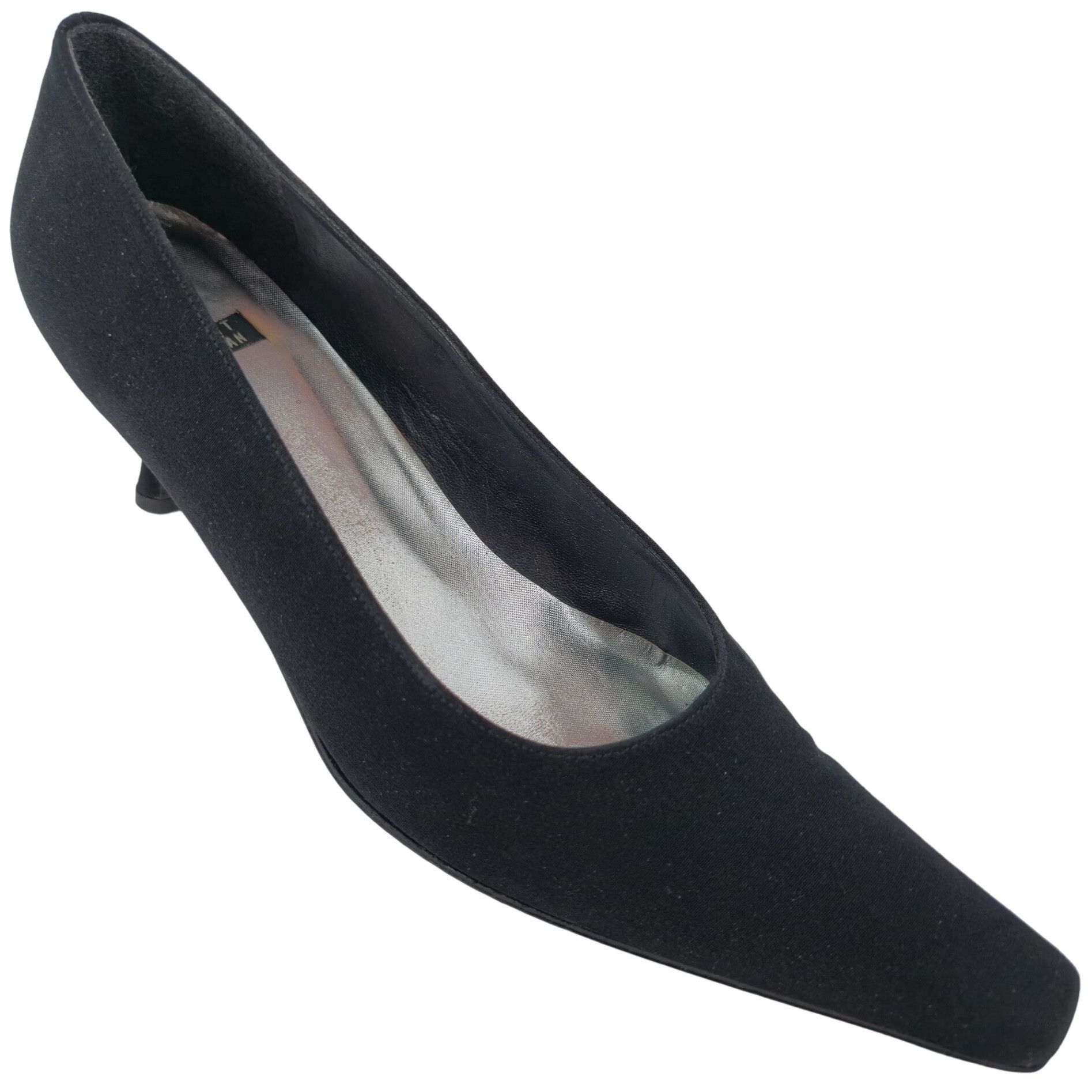Stuart Weitzman Stuart Weitzman Black Plissé Fabric Formal Pumps Womens 8.5A Size US 8.5 / IT 38.5 - 10 Thumbnail