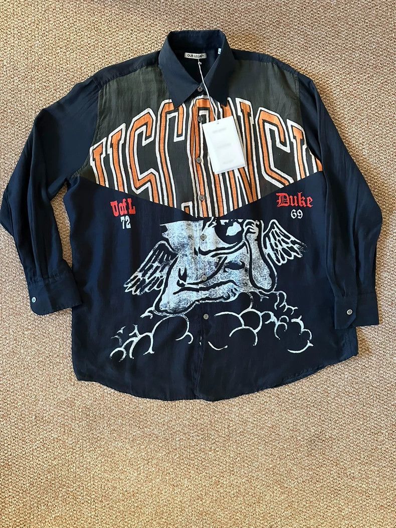 Our Legacy Our Legacy size48 Retro patchwork shirt Size US M / EU 48-50 / 2 - 1 Thumbnail
