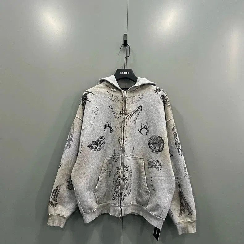 Balenciaga Balenciaga Distressed Graffiti Jacket. Size US M / EU 48-50 / 2 - 1 Thumbnail