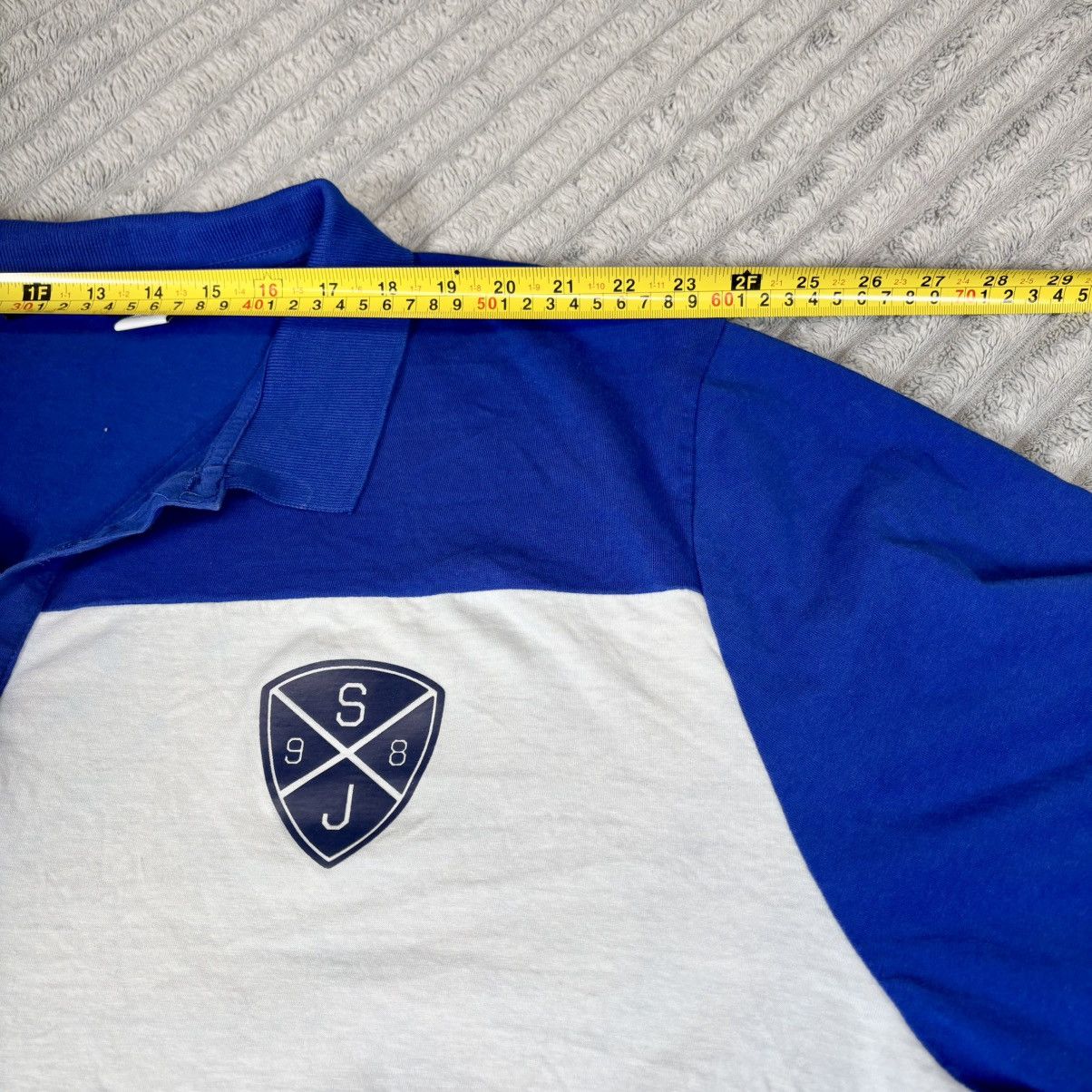 Sean John SEAN JOHN MENS POLO SHIRT Blue White 5XB VINTAGE Size US XXL / EU 58 / 5 - 4 Thumbnail