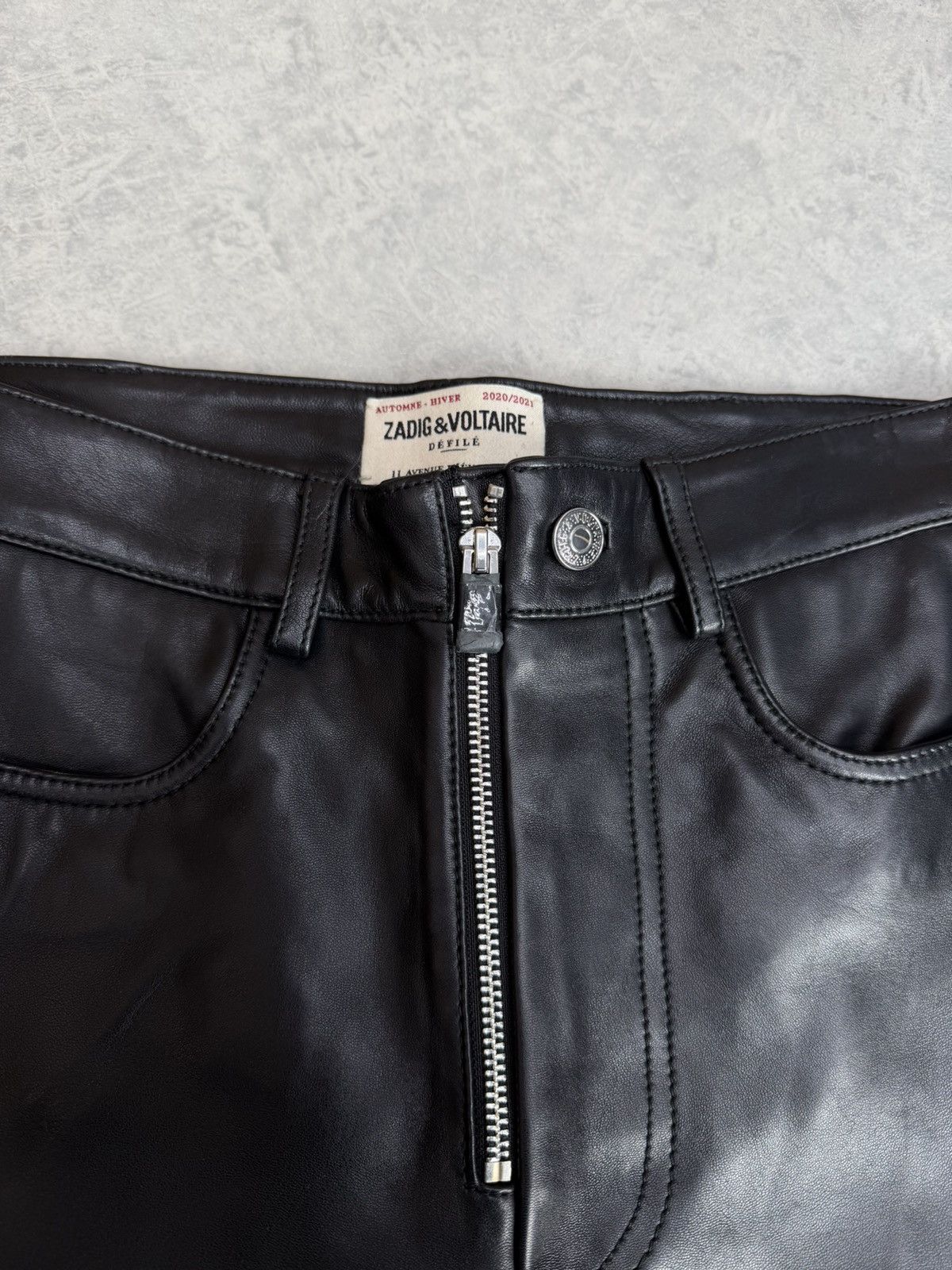Zadig & Voltaire Zadig & Voltaire Punk Cuir Leather Pants Size 34 Size 24" / US 00 / IT 34 - 4 Thumbnail