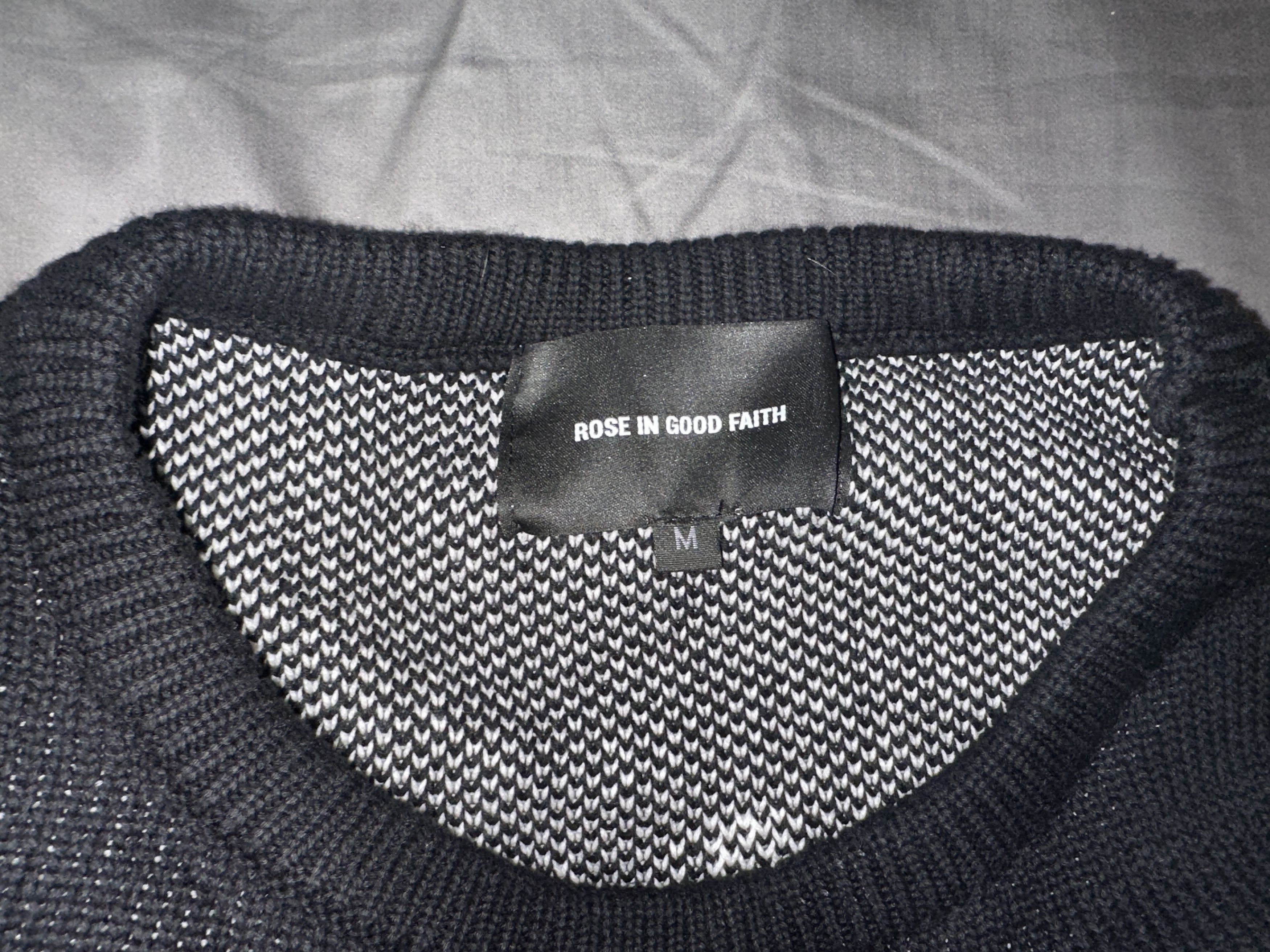 999 Club Rose in Good Faith x 999 Club Hand Stitched Rare Sweater Size US M / EU 48-50 / 2 - 3 Thumbnail