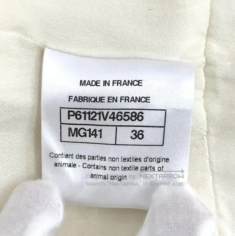 Chanel Chanel White Cotton Casual Pants for Women . Size 23" - 6 Thumbnail