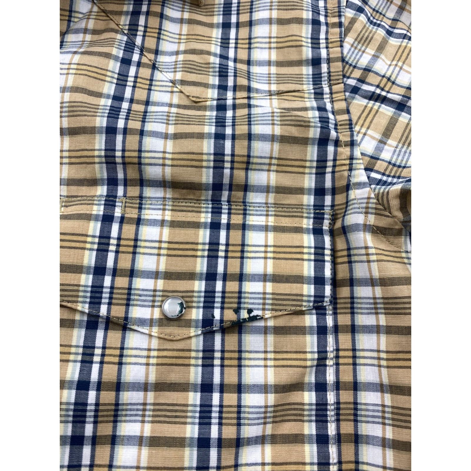 Wrangler VINTAGE Wrangler Western Shirt Mens Small Plaid Pearl Snap Size US S / EU 44-46 / 1 - 3 Thumbnail