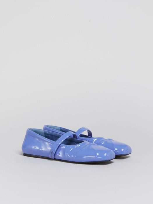 Marni o1w1db10326 Little Bow Ballerina Flats in Blue Size US 5 / IT 35 - 1 Thumbnail