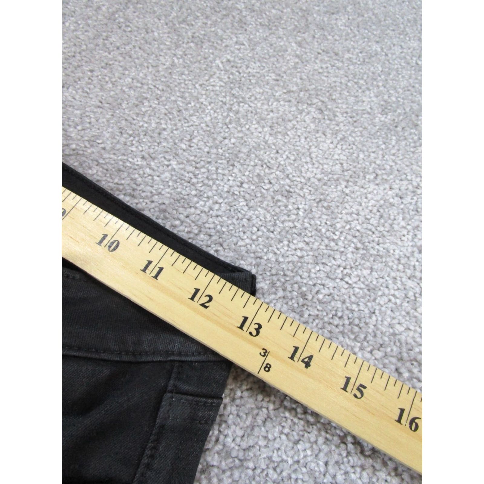 Paige Paige Pants Womens 26 Hoxton Ankle Shiny Black Stretch Twill Skinny Pants Size 26" / US 2 / IT 38 - 6 Thumbnail