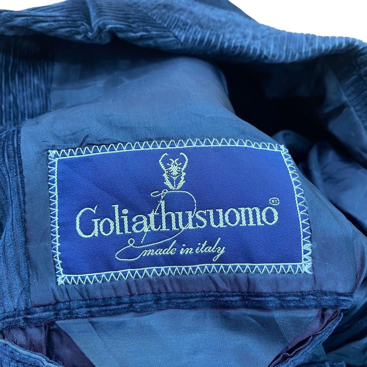 Goliath Vintage GOLIATH USUOMO VELLUTO Made In Italy Suede Blazer Size 42R - 7 Thumbnail