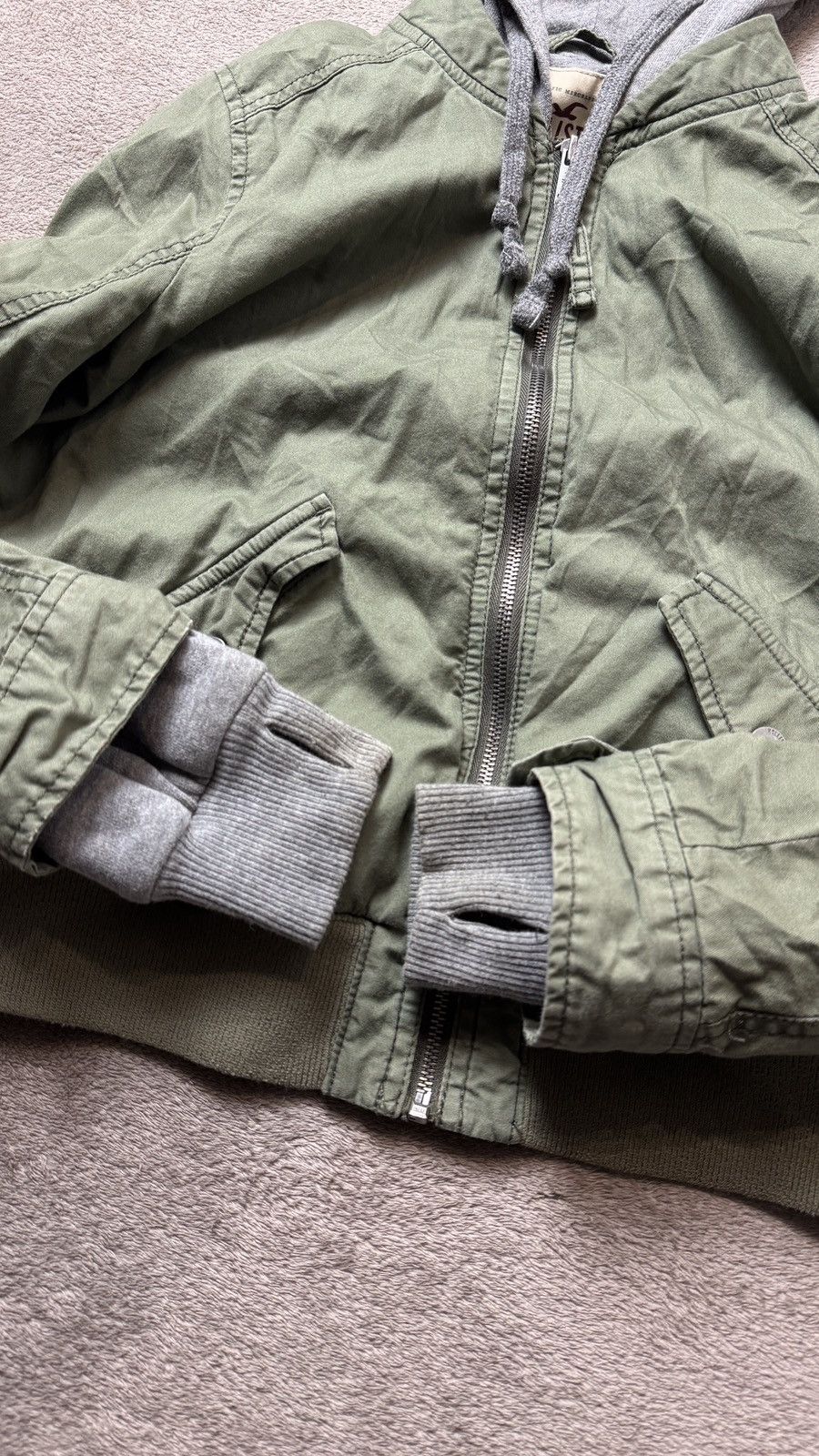 Japanese Brand Hollister Zip Hood Bomber Jacket LGB miss sixty kapital Size S / US 4 / IT 40 - 5 Thumbnail