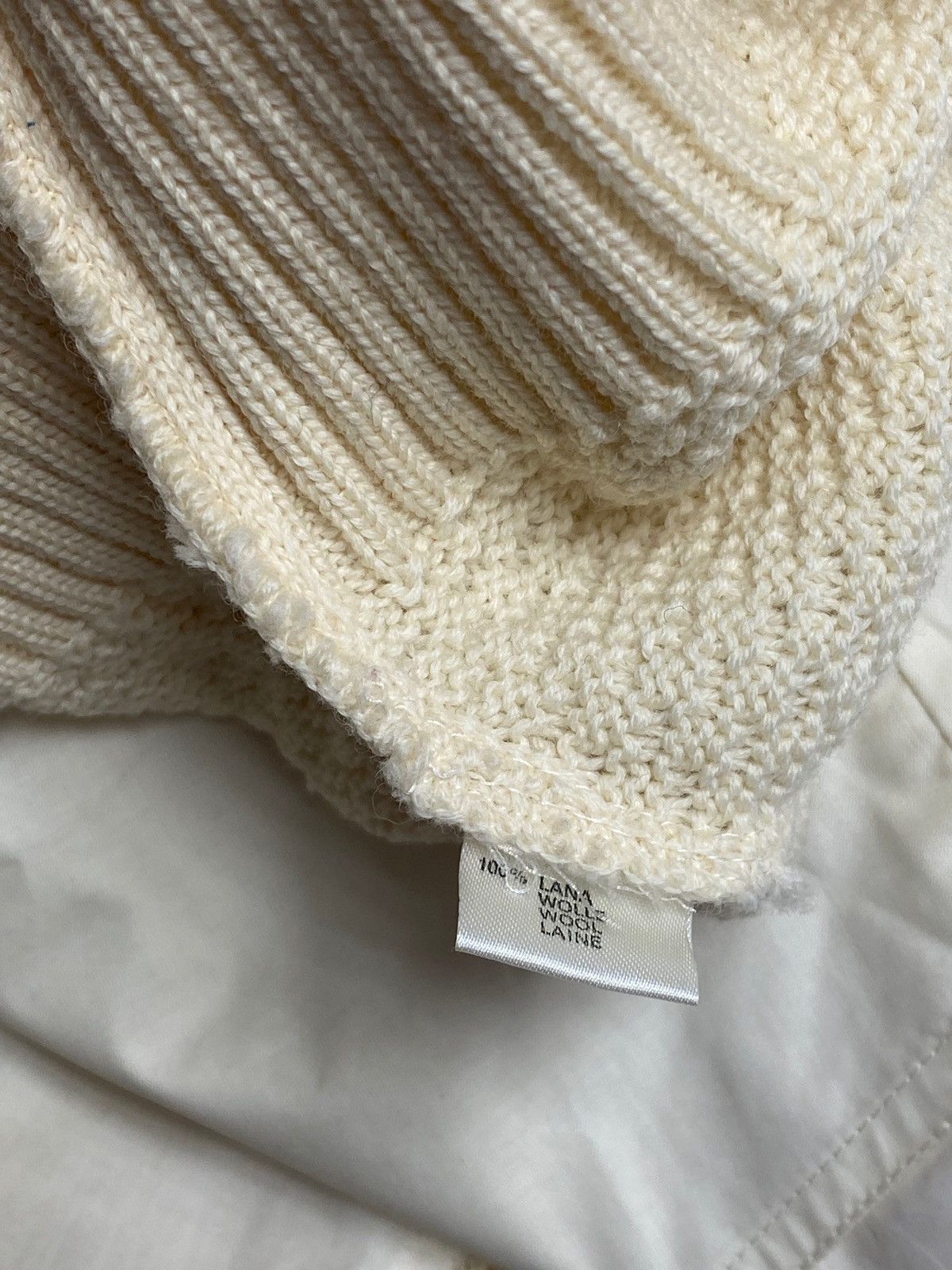 Louis Feraud 90s Vintage LOUIS FERAUD Beige Creme Sweater Size US M / EU 48-50 / 2 - 9 Thumbnail