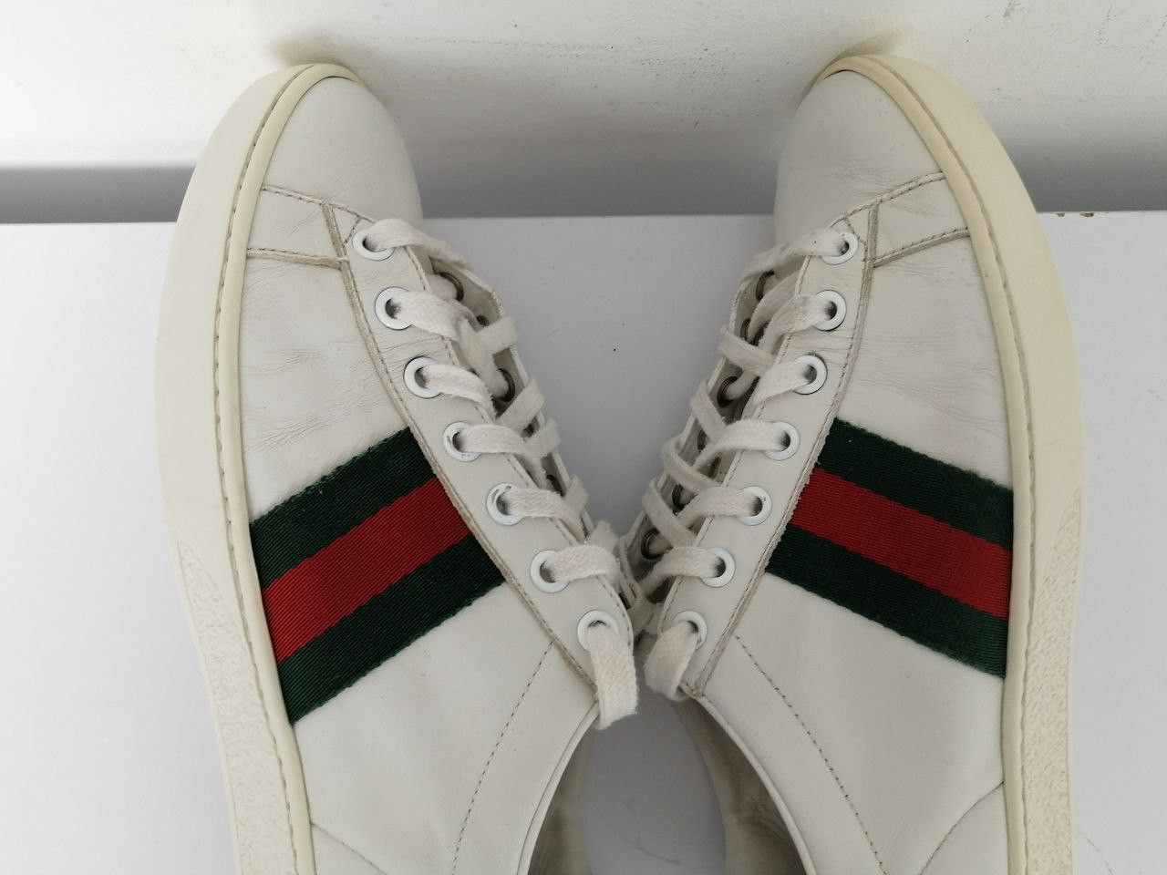 Gucci Gucci White Ace Sneakers Size US 6.5 / IT 36.5 - 15 Thumbnail