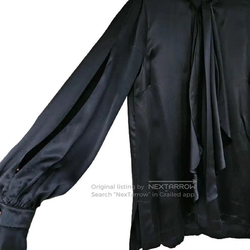 Givenchy Givenchy Black Silk Long-Sleeve Blouse . Size S / US 4 / IT 40 - 5 Thumbnail