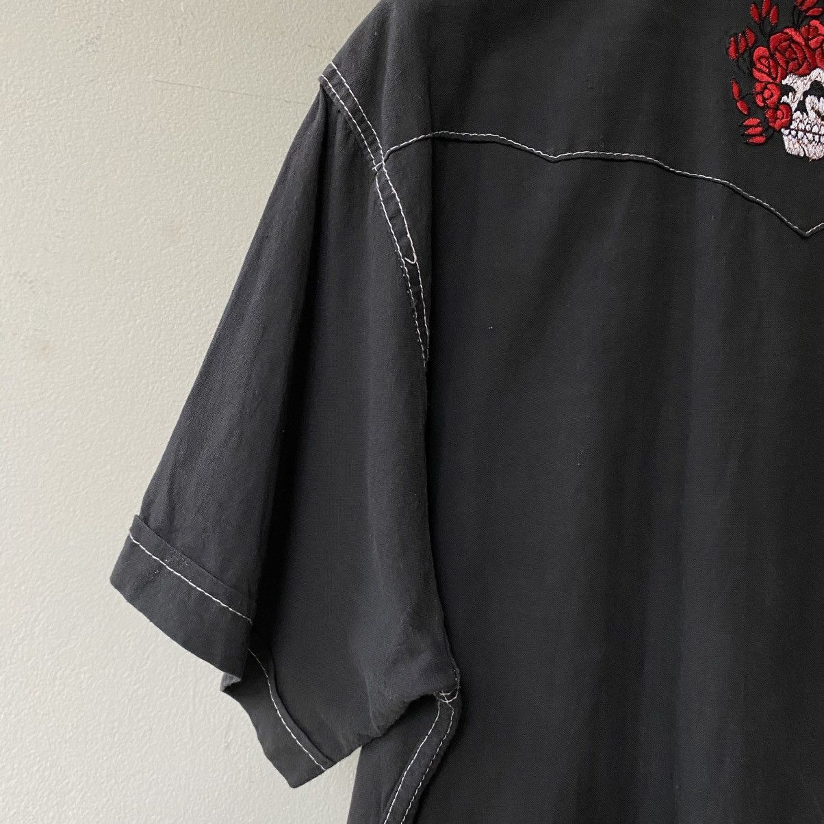 Grateful Dead GRATEFUL DEAD Black Rose Embroidered Western Shirt Size US XL / EU 56 / 4 - 11 Thumbnail
