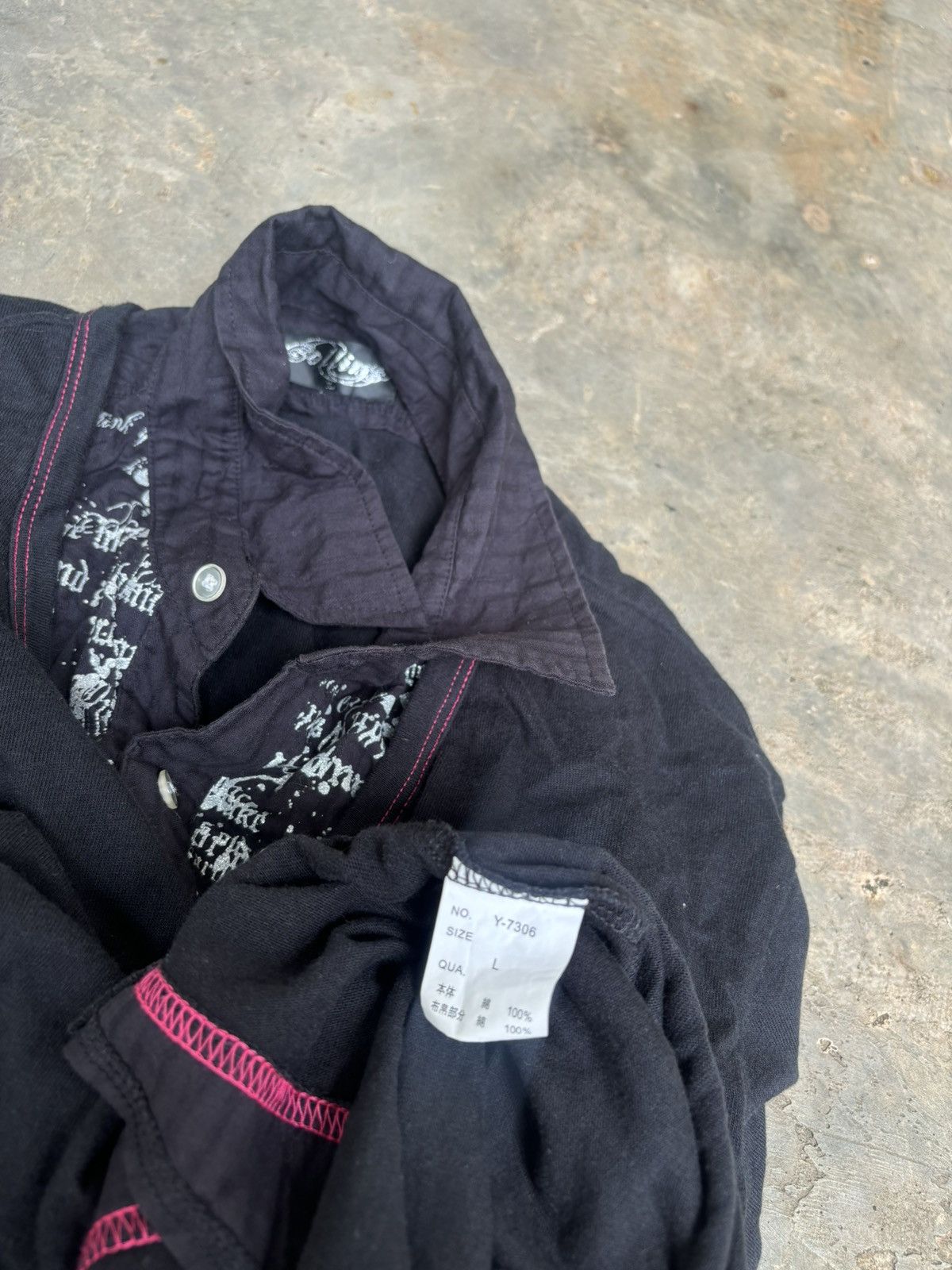 Hysteric Glamour × If Six Was Nine × Japanese Brand Y2k Double Layer Collins Ifsixwasnine Lgb Style Shirt Size US L / EU 52-54 / 3 - 5 Thumbnail