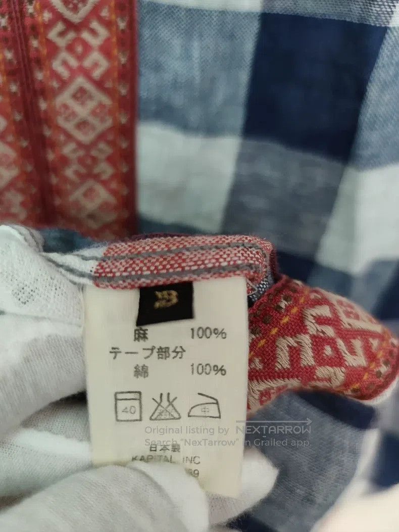Kapital Kapital Cotton and linen ethnic style short-sleeved shirt Size US L / EU 52-54 / 3 - 7 Thumbnail