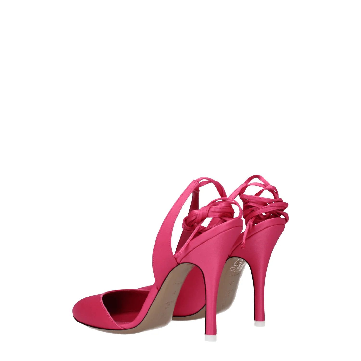 The Attico ob1o1e1224 Satin Sandals in Pink Size US 7 / IT 37 - 4 Thumbnail