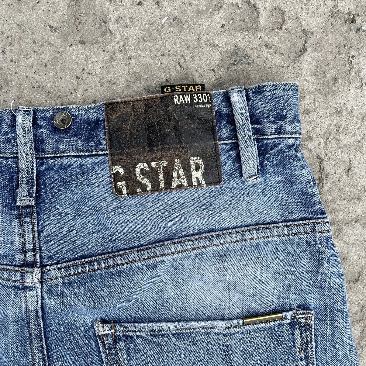 G-Star × Vintage Vintage G star Raw Jeans 3301 W33xL34 Work Wear Pants Y2K Size US 33 - 6 Thumbnail