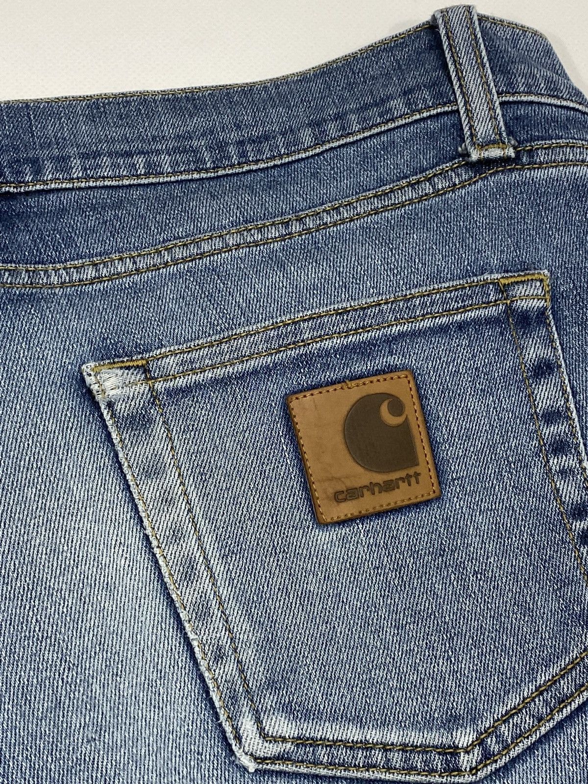 Carhartt 🔥LASTDROP🔥 Carhartt Rebel Distressed Denim Jeans Slim Pants Size US 31 - 9 Thumbnail