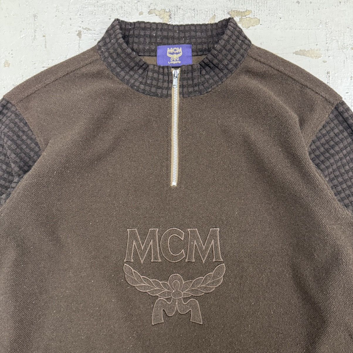 MCM MCM Mode Creation Munchen Half Zip Pullover Sweatshirt Size US L / EU 52-54 / 3 - 2 Thumbnail