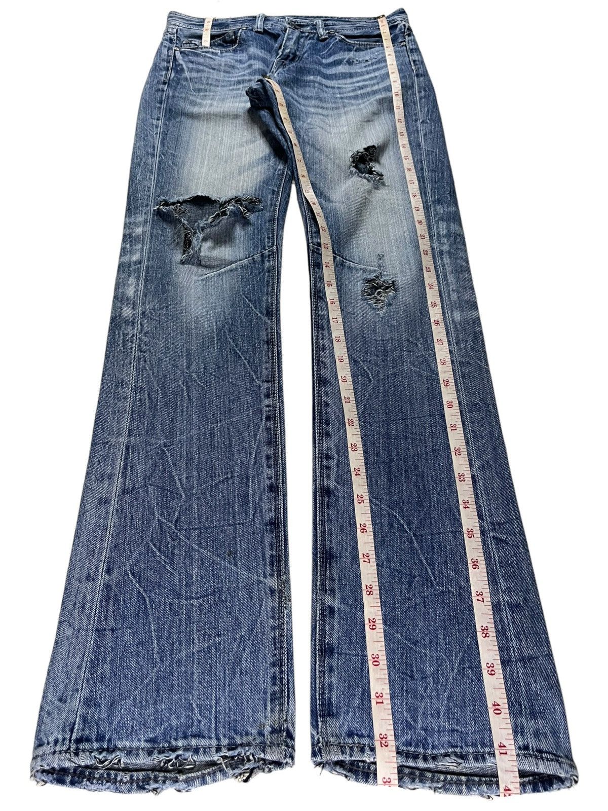 GOSTAR DE FUGA × Japanese Brand Vintage Japanese Fuga Faded Wash Distressed Slim Jeans Size US 31 - 12 Thumbnail