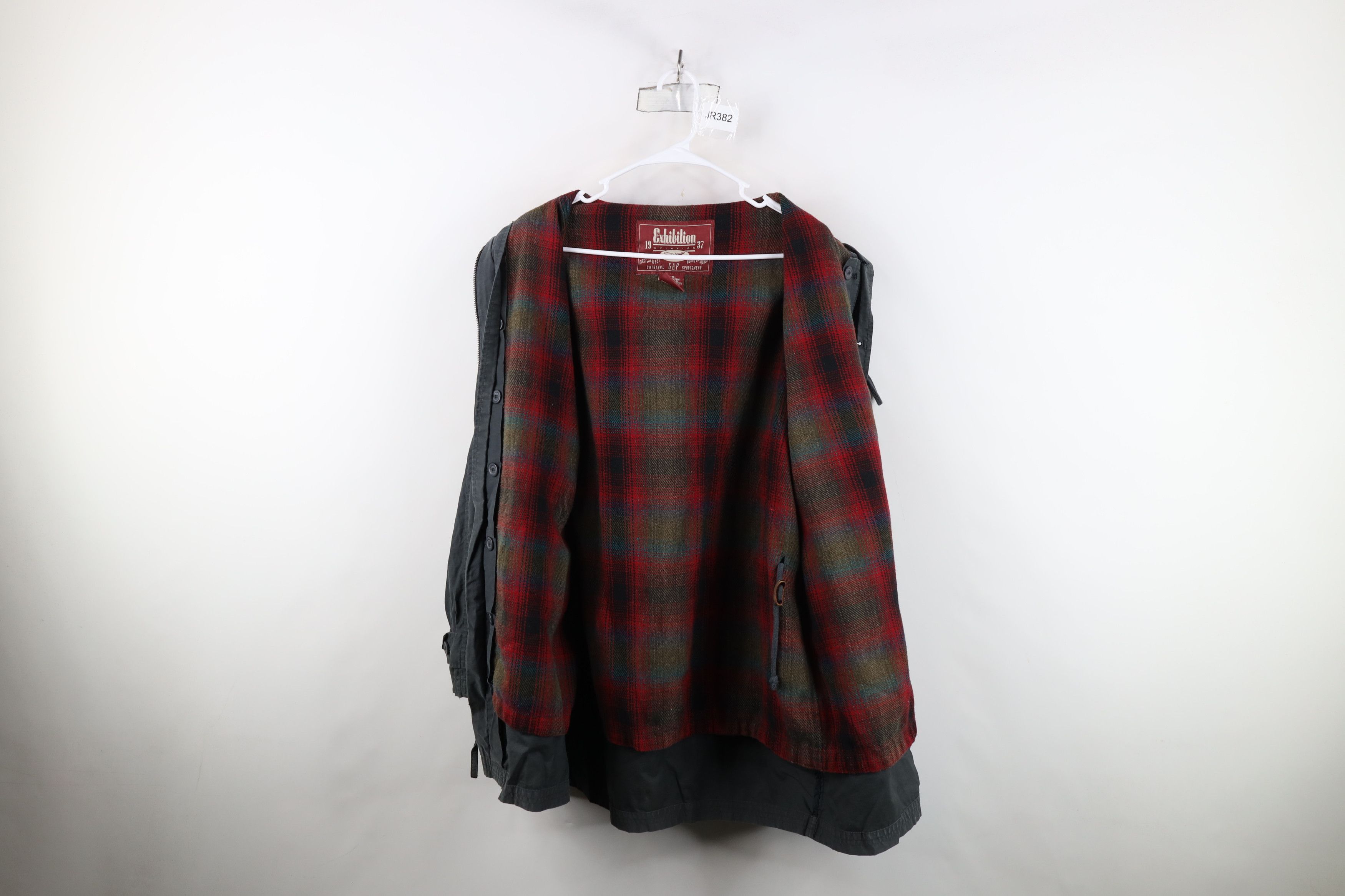 Gap × Vintage Vintage 90s Gap Lined Hooded Military Field Parka Jacket Size US XS / EU 42 / 0 - 10 Thumbnail