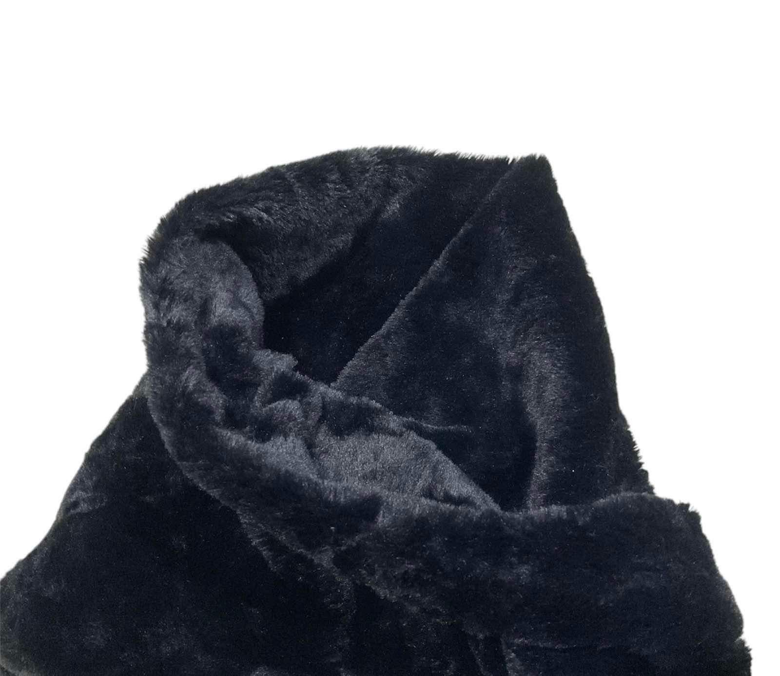 Hysteric Glamour × If Six Was Nine × Japanese Brand 🔥Japanese Avant-Garde Buff Neck Black Fur Goth Size ONE SIZE - 3 Thumbnail