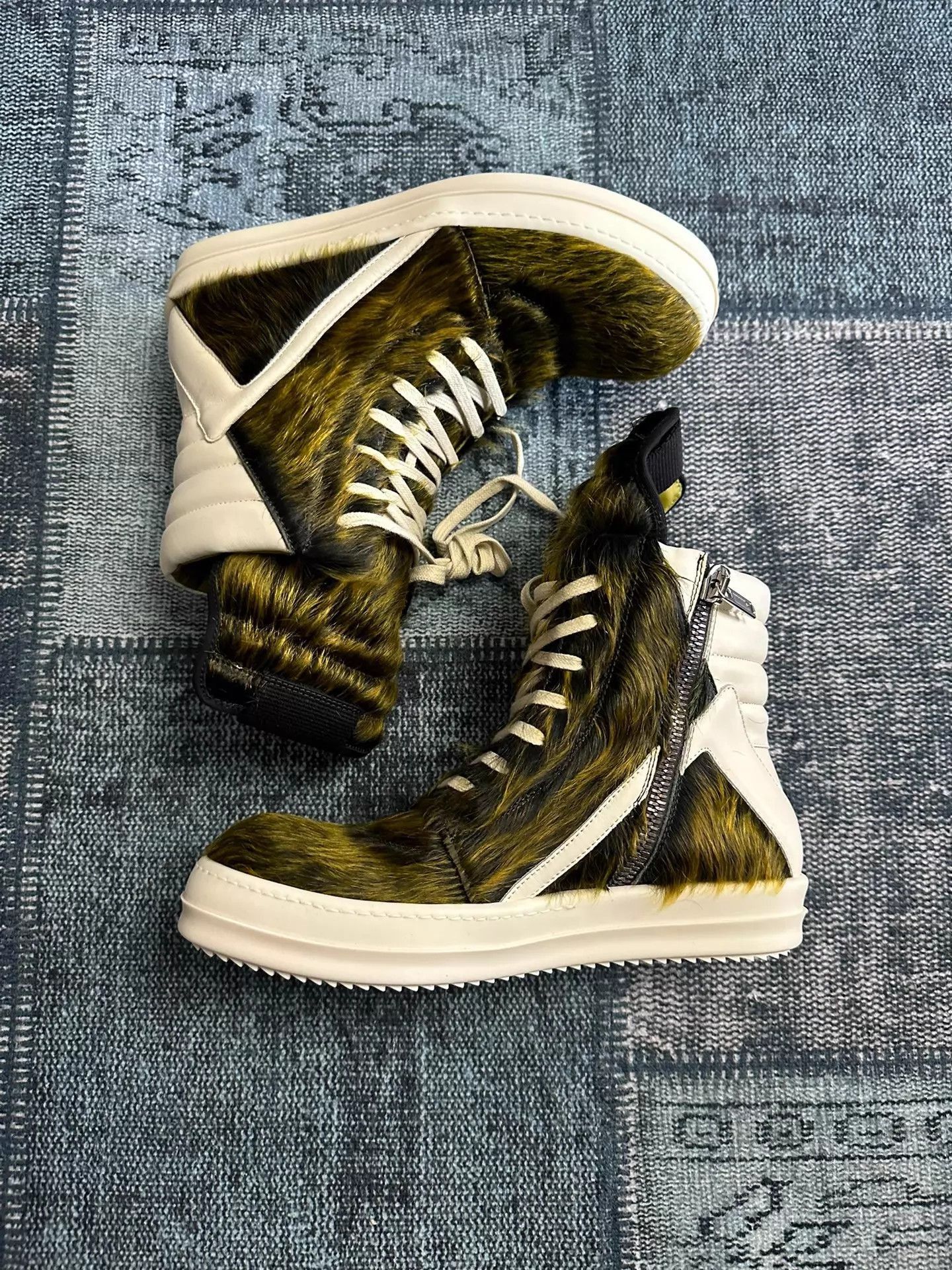 Rick Owens Green High-Top Sneakers Size 8 Size US 8 / EU 41 - 1 Thumbnail